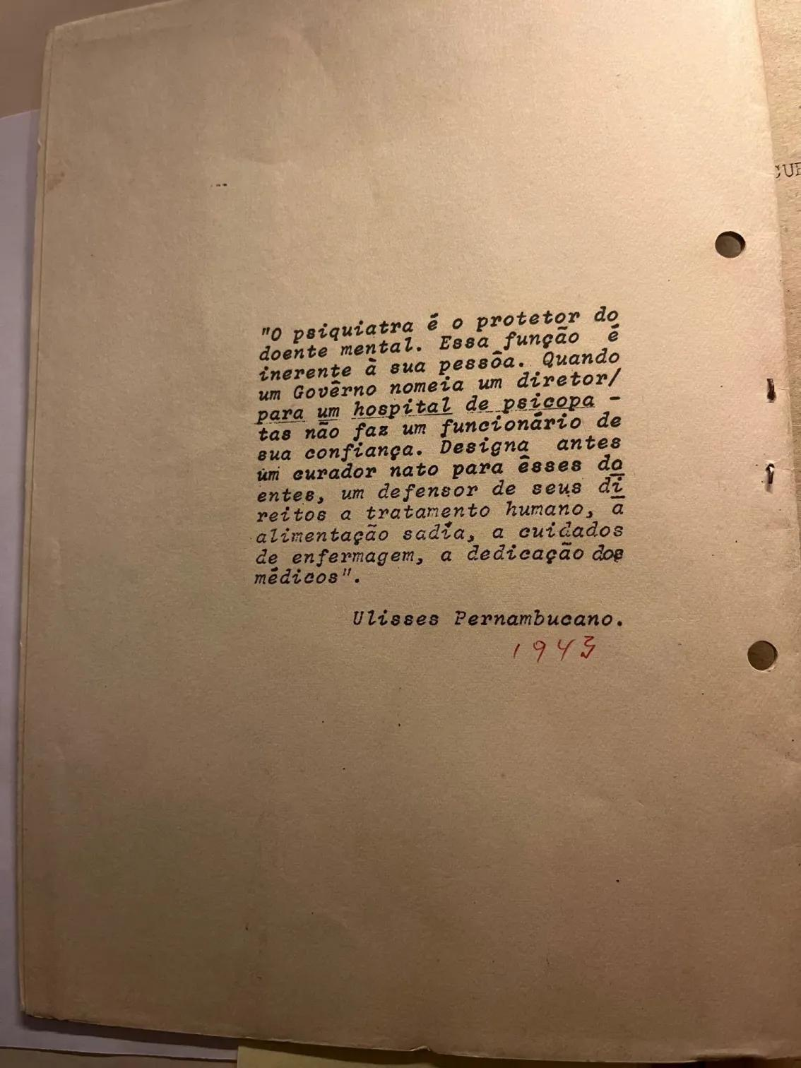 A Trace in the Basaglias’ Archive